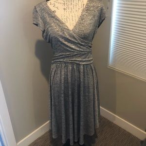 Anthropologie metallic dress